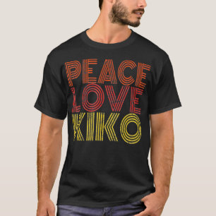 Camiseta Kiko vai com texto em relevo
