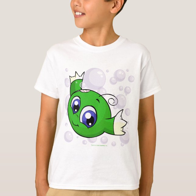 Camiseta Kiko verde que swishing através do lago Kiko (Frente)