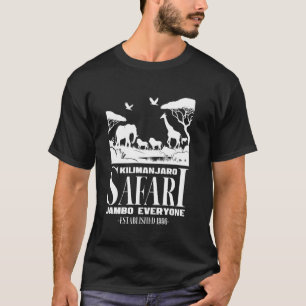 Camiseta Kilimanjaro Safari Jambo Todos Tanzânia Vacatio