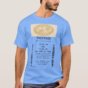 Camiseta Kilimanjaro Safari passa mais rápido TSirt