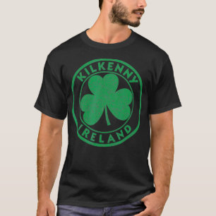 Camiseta Kilkenny Irlanda Vintage Sinal De Shamrock Afressa