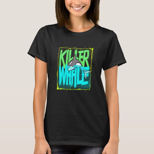 Camiseta Killer Whale Ocean Orcas Swea (Frente)