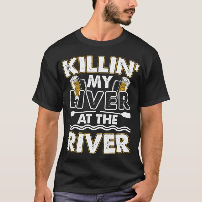 Camiseta Killin meu fígado no rio (Frente)