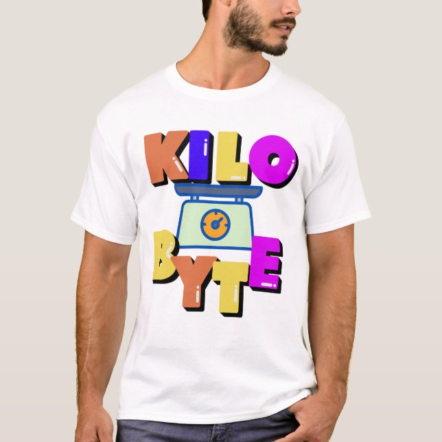 Camiseta Kilobyte na Unidade de Medida de Dados  (Frente)