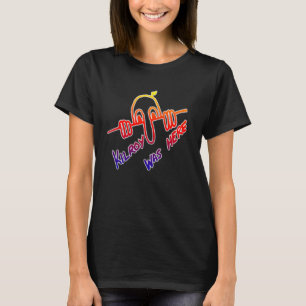 Camiseta Kilroy estava aqui com as cores do arco-íris WII