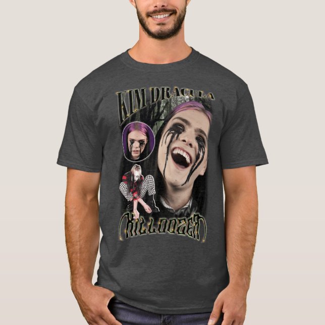 Camiseta Kim Dracula Vintage 90s Bootleg (Frente)