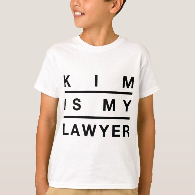 Camiseta Kim É Meu Advogado - Reforma Da Prisão Da Justiça  (Frente)