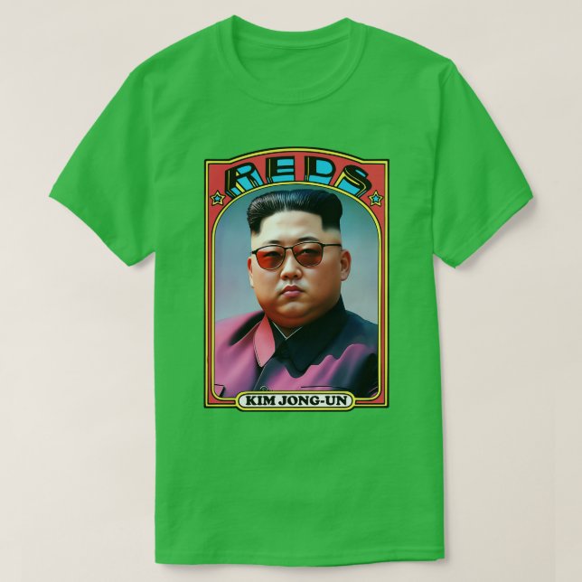 Camiseta Kim JongUn - Retro Comunista Trading d (Frente do Design)