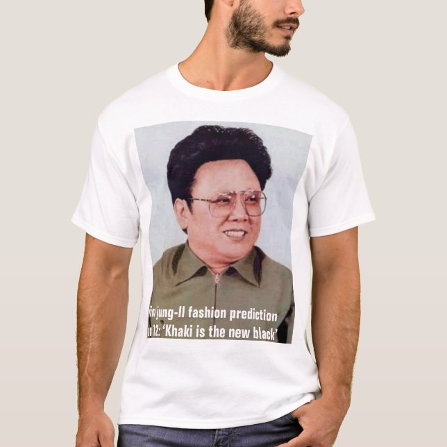 Camiseta Kim jung-IL não forma a previsão nenhum 12: (Frente)