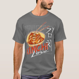 Camiseta Kimchi ama a comida coreana Hangul