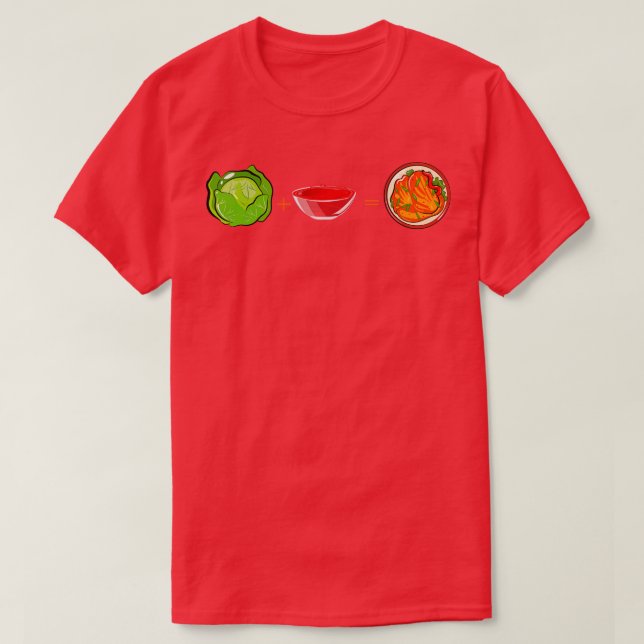 Camiseta Kimchi Cabbage Red Sauce (Frente do Design)