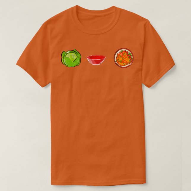 Camiseta Kimchi Cabbage Red Sauce (Frente do Design)