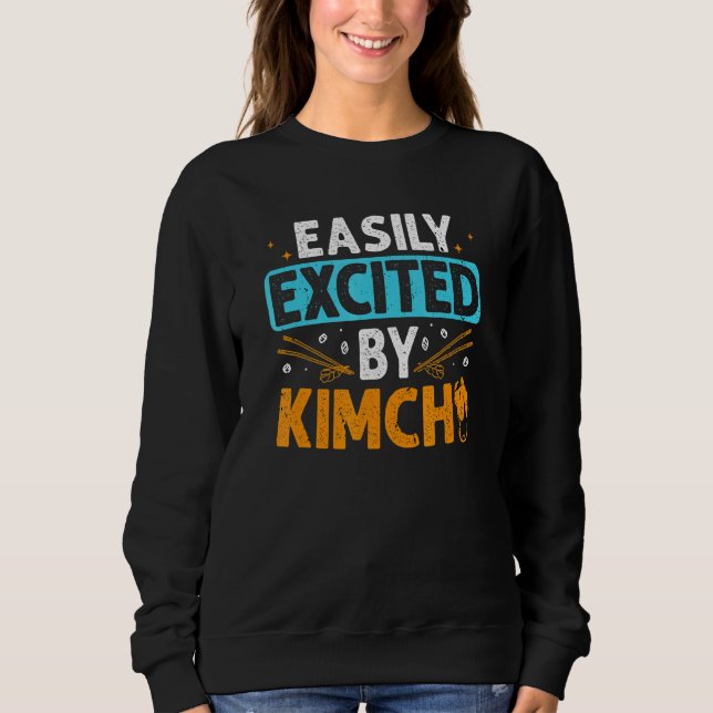 Camiseta Kimchi Comida fermentada asiática, facilmente exci (Frente)