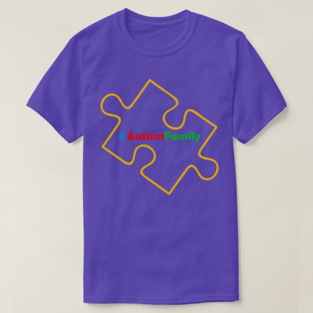 Camiseta Kin quebra-cabeça Autismo Professora Especial de E (Frente do Design)