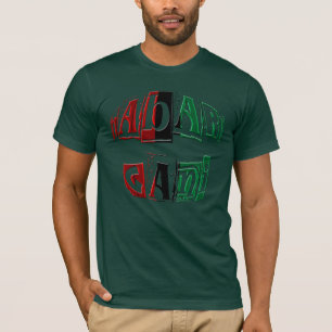 Camiseta Kinara Striped Colors Text Habari Gani Kwanzaa