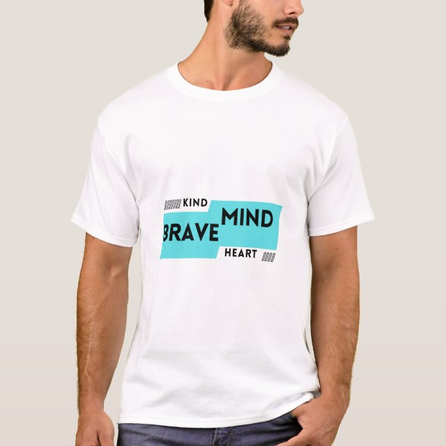 Camiseta Kind Mind Brave Heart Tee (Frente)