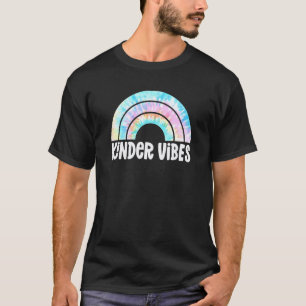 Camiseta Kinder Vibes Tie Dye Arco-íris Para Teac Jardim de