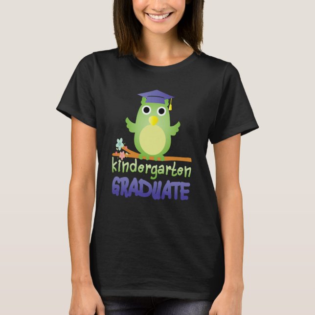 Camiseta Kindergarten Graduation  Graduate Owl Shirt (Frente)