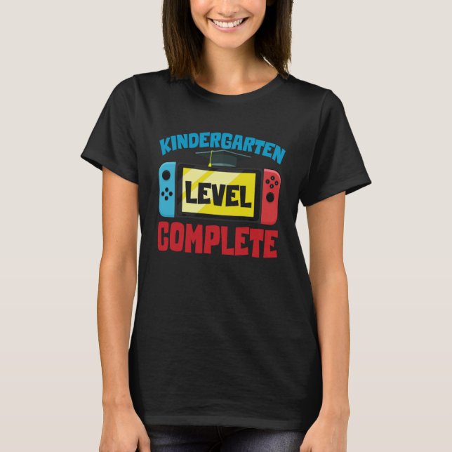 Camiseta Kindergarten Graduation Level Complete Graduated K (Frente)