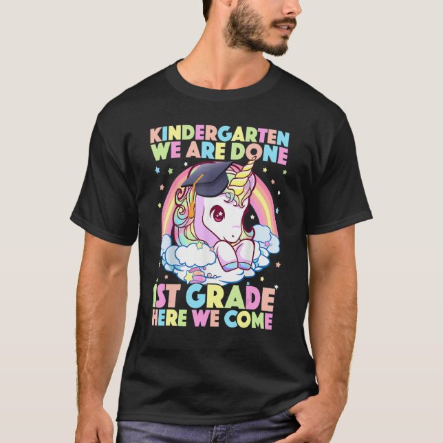 Camiseta Kindergarten Graduation Magical Unicorn  Girls (Frente)