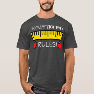 Camiseta Kindergarten Rules , Cute Back to School Teacher G