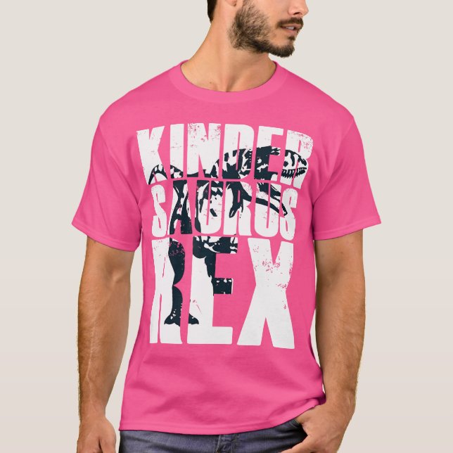 Camiseta Kindersaurus Rex Tyrannosaurus Dinosa (Frente)