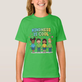 Camiseta Kindness Is Cool – Positive Kids Friendship Design