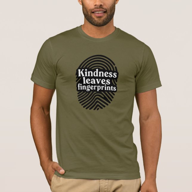 Camiseta Kindness Leaves Fingerprints (Frente)