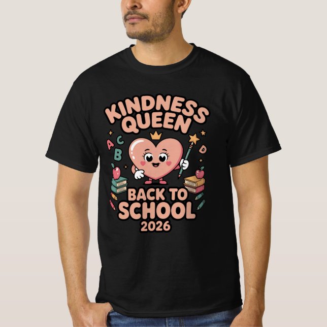 Camiseta Kindness Queen Voltar às Aulas 2026 – Cut (Frente)
