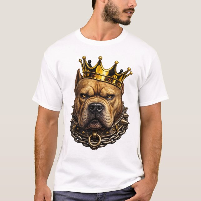 Camiseta King Bulldog Crown – Design Real Forte (Frente)