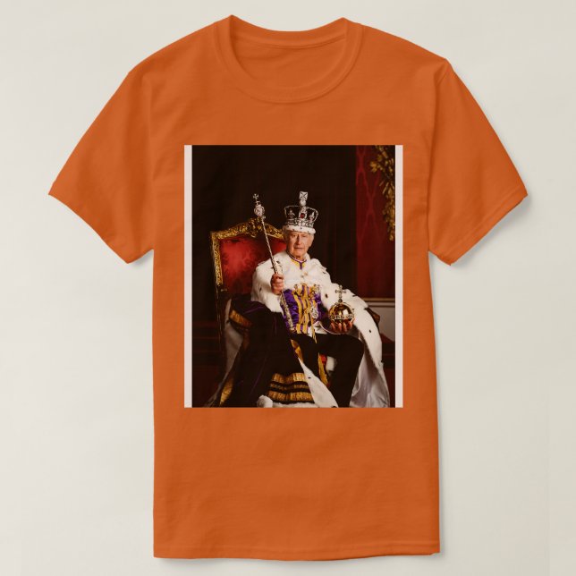 Camiseta King Charles III (Frente do Design)