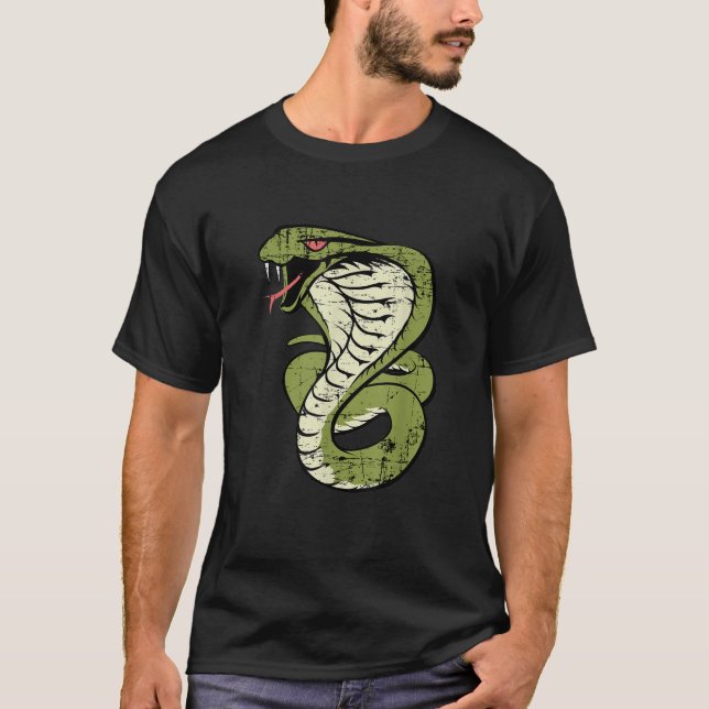 Camiseta King Cobra Hissing Distante Cobra do Lover T Camis (Frente)