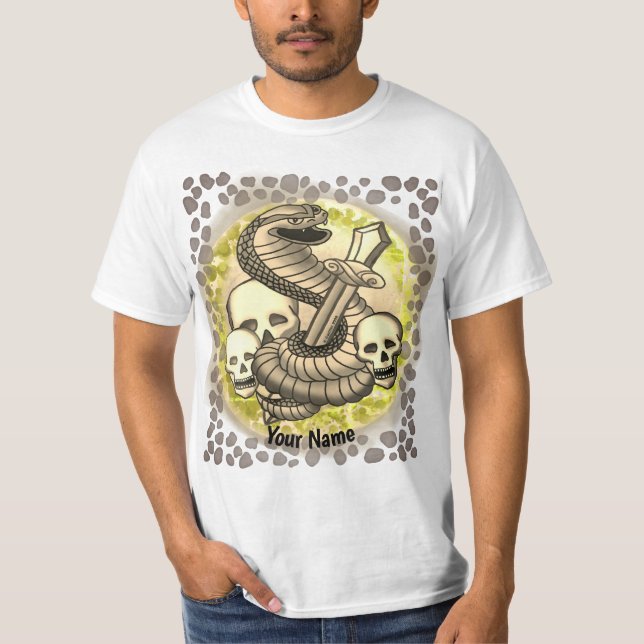 Camiseta King Cobra Sword Skull (Frente)