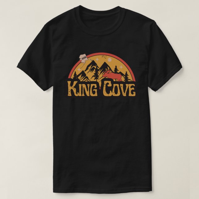 Camiseta King Cove, Alasca (Frente do Design)