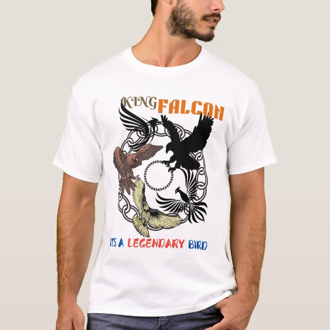 Camiseta King Falcon – The Perfect Birthday Gift for brave (Frente)
