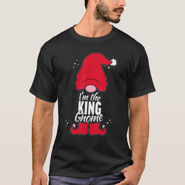 Camiseta King Gnome Matching Family Group Pictures on Chris (Frente)