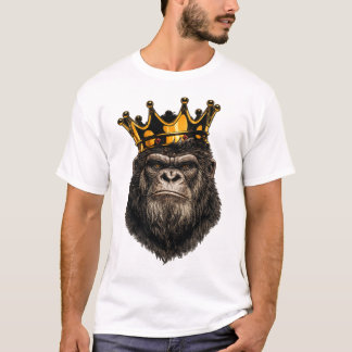 Camiseta King Gorilla Crown – Estilo Urbano Forte