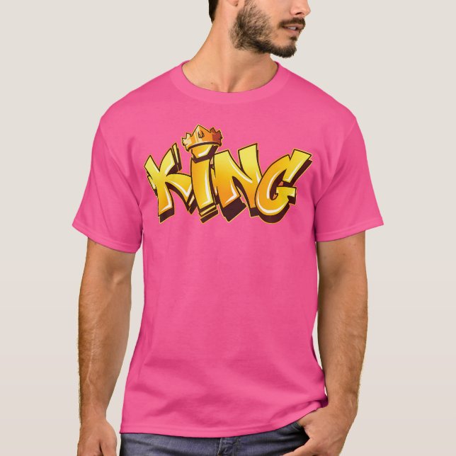 Camiseta King Grafite Art Street Art Urban Spray Paint Hip (Frente)