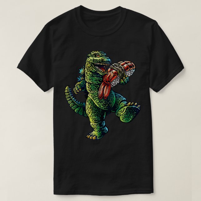 Camiseta King Kaiju Sushi (Frente do Design)