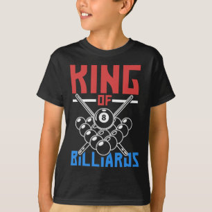 Camiseta King Of Billiards Snooker Piscina Billiards Rack C