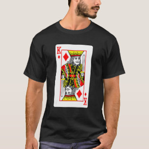 Camiseta King Of Diamouros Poker Card Games Jogando Cartões