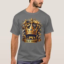 Camiseta King of Gaming Royal Throne Crown Design