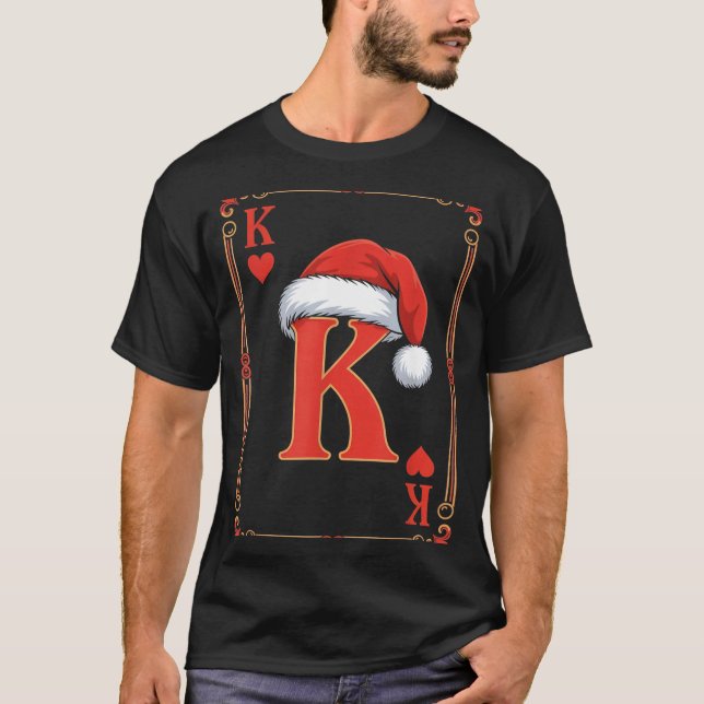 Camiseta King Of Hearts Christmas Costume Playing Cards Kin (Frente)
