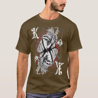 Camiseta King Of Spades Splatter King - Desenho De Poker Vi