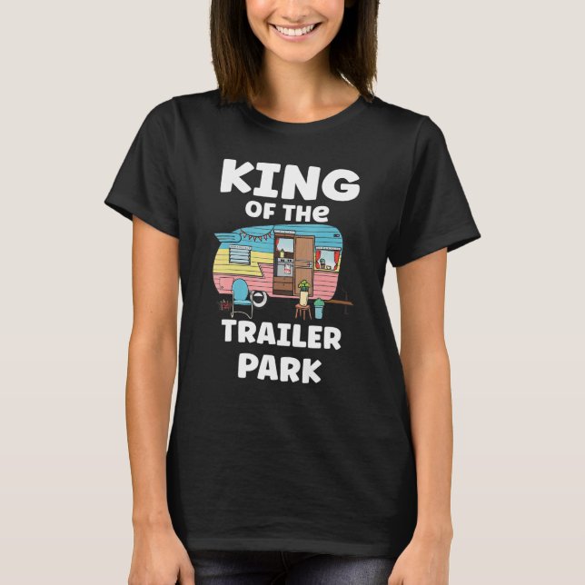 Camiseta King Of The RV Park Matching King Queen Motorhome (Frente)