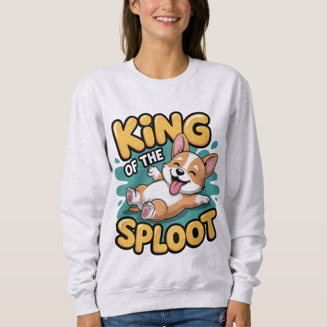 Camiseta King of the Sploot Funny Dog Lying Pose Gift (Frente)