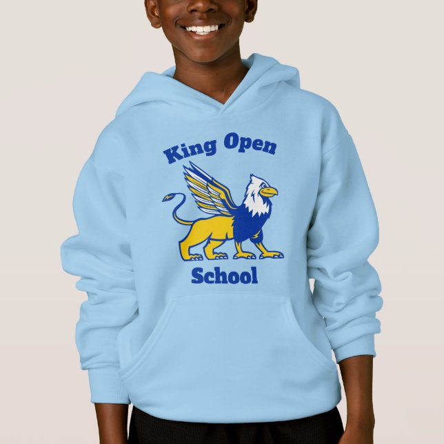 Camiseta King Open' Hoodie - Crianças (Frente)