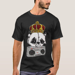 Camiseta King Panda Bear Hip Hop de São Francisco Artista Z