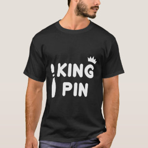 Camiseta King Pin Boliche Engraçado Casais Cuecas Liga de B