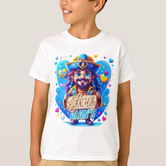 Camiseta King Pirate Birthday Kids dá ilustração